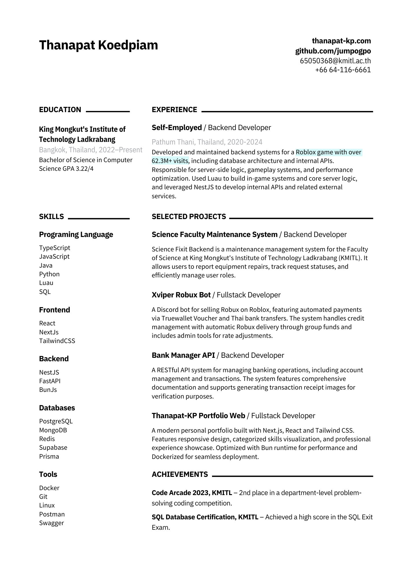 My Resume